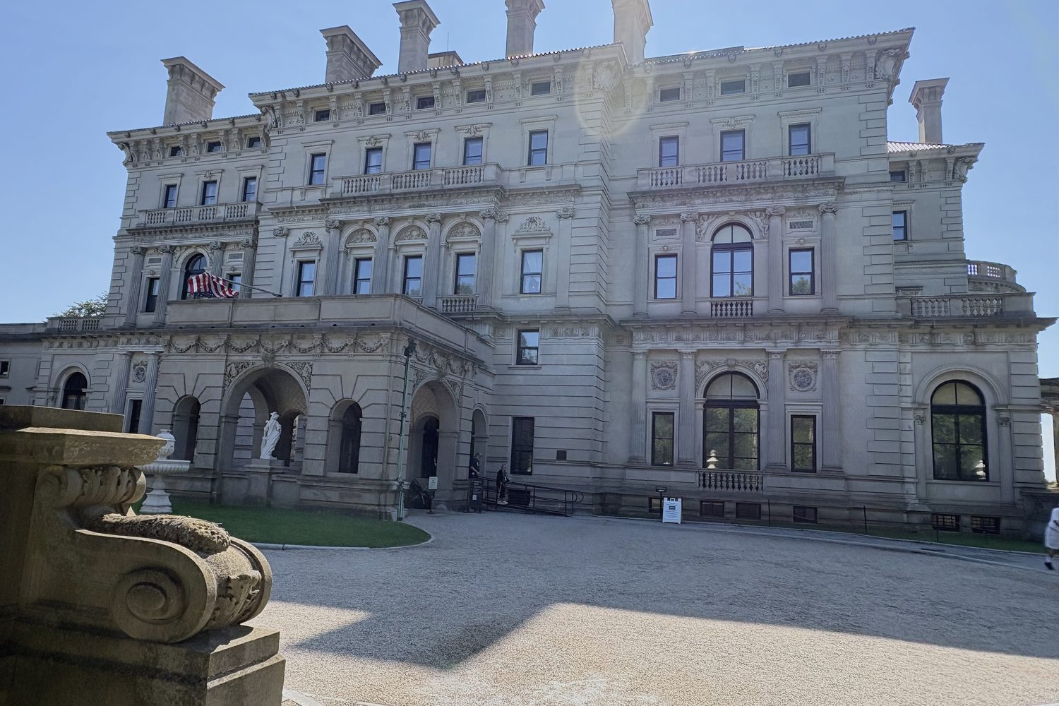 The Breakers seen square-on across its forecourt